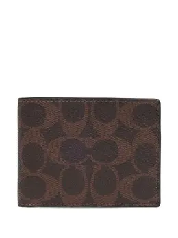 Coach: Коричневый кошелёк 