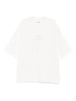 Rick Owens DRKSHDW: Белая футболка 