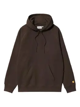 Carhartt WIP: Коричневая толстовка  Chase