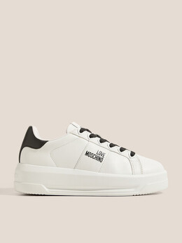Love Moschino: Белые кроссовки 