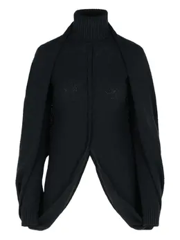 Sportmax: Чёрный свитер 