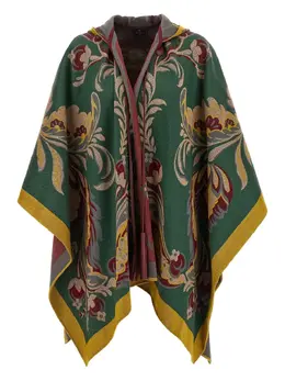 ETRO: Плащ с растительным принтом 