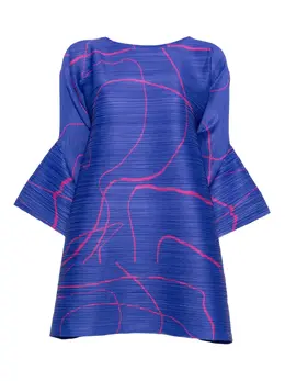 Pleats Please Issey Miyake: Голубое платье 