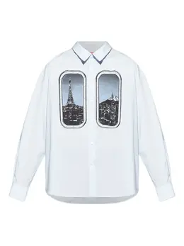 Kenzo: Рубашка с принтом 