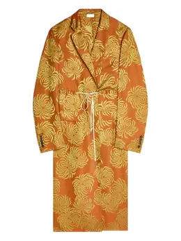 DRIES VAN NOTEN: Жаккардовое пальто 