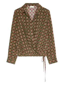 DRIES VAN NOTEN: Зелёная рубашка 