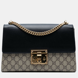 Gucci: Бежевая сумка  GG Supreme