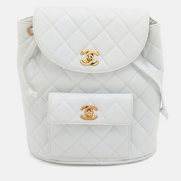 Chanel: Белый рюкзак 