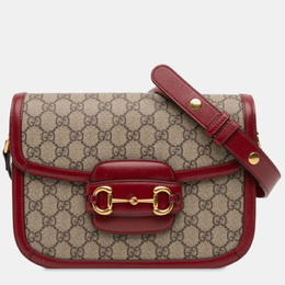 Gucci: Коричневая сумка  Horsebit 1955