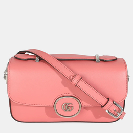 Gucci: Розовая сумка  GG
