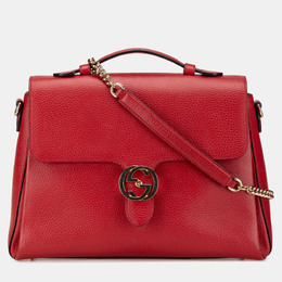 Gucci: Красная сумка  Interlocking G