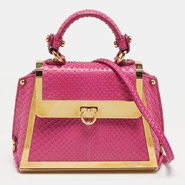 Salvatore Ferragamo: Розовая сумка на руку 