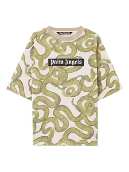 Palm Angels: Белая футболка 