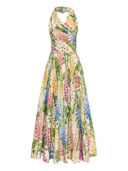 Oscar de la Renta: Платье с растительным принтом 