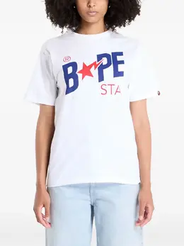 A BATHING APE®: Белая футболка 