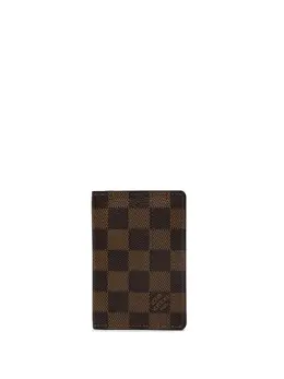 Louis Vuitton Pre-Owned: Коричневый картхолдер 