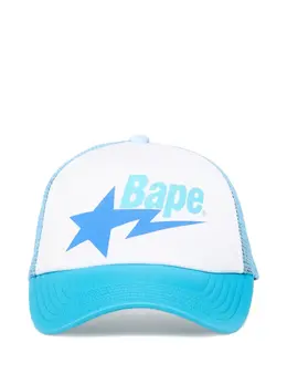A BATHING APE®: Голубая кепка 