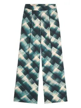 DRIES VAN NOTEN: Зелёные брюки 