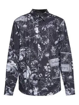 Versace Jeans Couture: Чёрная рубашка 