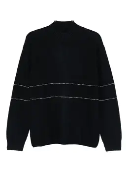 Emporio Armani: Голубой свитер 