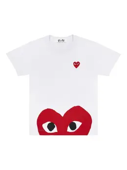 Comme Des Garçons Play: Белая футболка  Heart