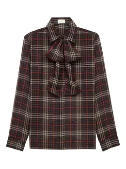 Saint Laurent: Коричневая рубашка 