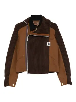 sacai: Бежевая куртка 