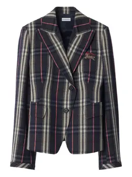 Burberry: Синий жакет 