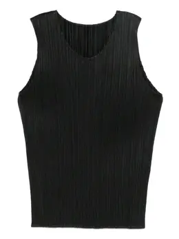 Pleats Please Issey Miyake: Чёрный топ 