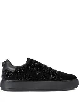 Kurt Geiger London: Чёрные кроссовки 