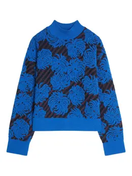 DRIES VAN NOTEN: Свитер с растительным принтом 