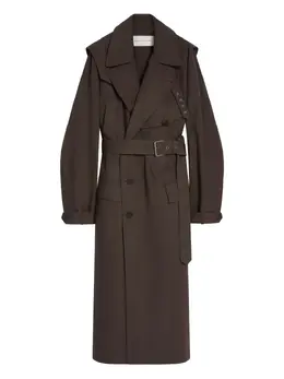 DRIES VAN NOTEN: Двубортный плащ 