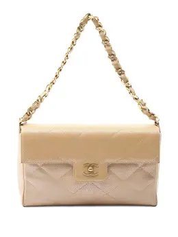 CHANEL Pre-Owned: Бежевая сумка 