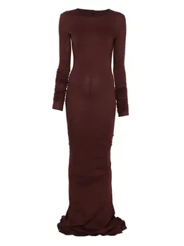 Rick Owens DRKSHDW: Платье с длинным рукавом 