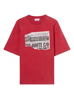 Off-White: Футболка с принтом 