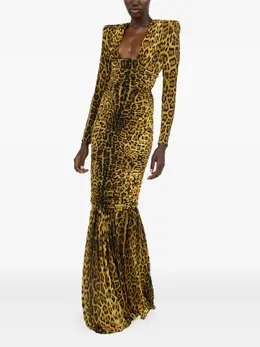 Roberto Cavalli: Платье с принтом 