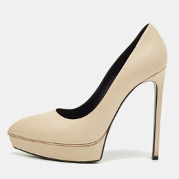 Saint Laurent Paris: Бежевые туфли 