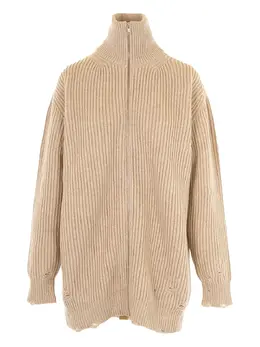 MM6 Maison Margiela: Бежевый кардиган 