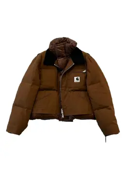 sacai: Коричневая куртка 