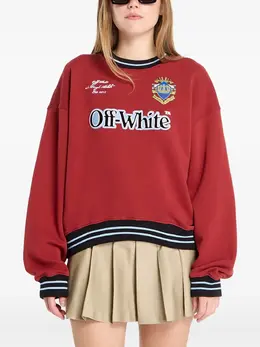 Off-White: Красный свитшот 