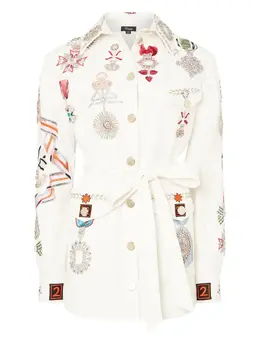 Temperley London: Рубашка со стразами 