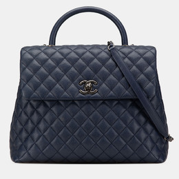 Chanel: Синяя сумка на руку 