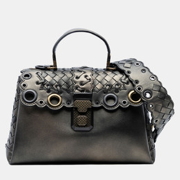 Bottega Veneta: Коричневая сумка  Intrecciato