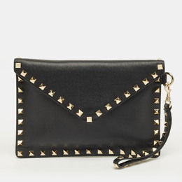 Valentino: Чёрный клатч  Rockstud