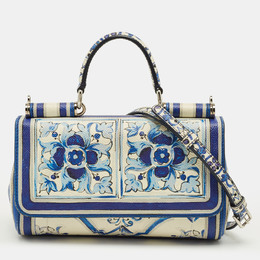 Dolce & Gabbana: Голубая сумка на руку  Majolica