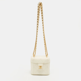 Chanel: Белый клатч 