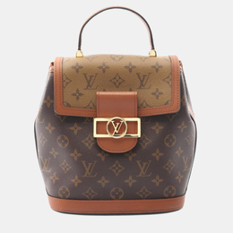 Louis Vuitton: Коричневый рюкзак 