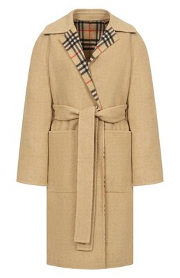 Burberry: Пальто из шерсти 