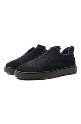 Santoni: Синие кеды  Cleanic