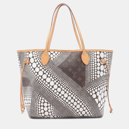 Louis Vuitton: Белая сумка-шоппер  Neverfull MM